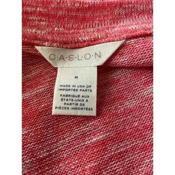 Caslon v-neck knit pullover top- M - Picture 3 of 4